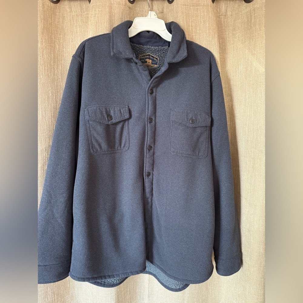 Freedom Foundry Super Plush Blue Button up Jacket